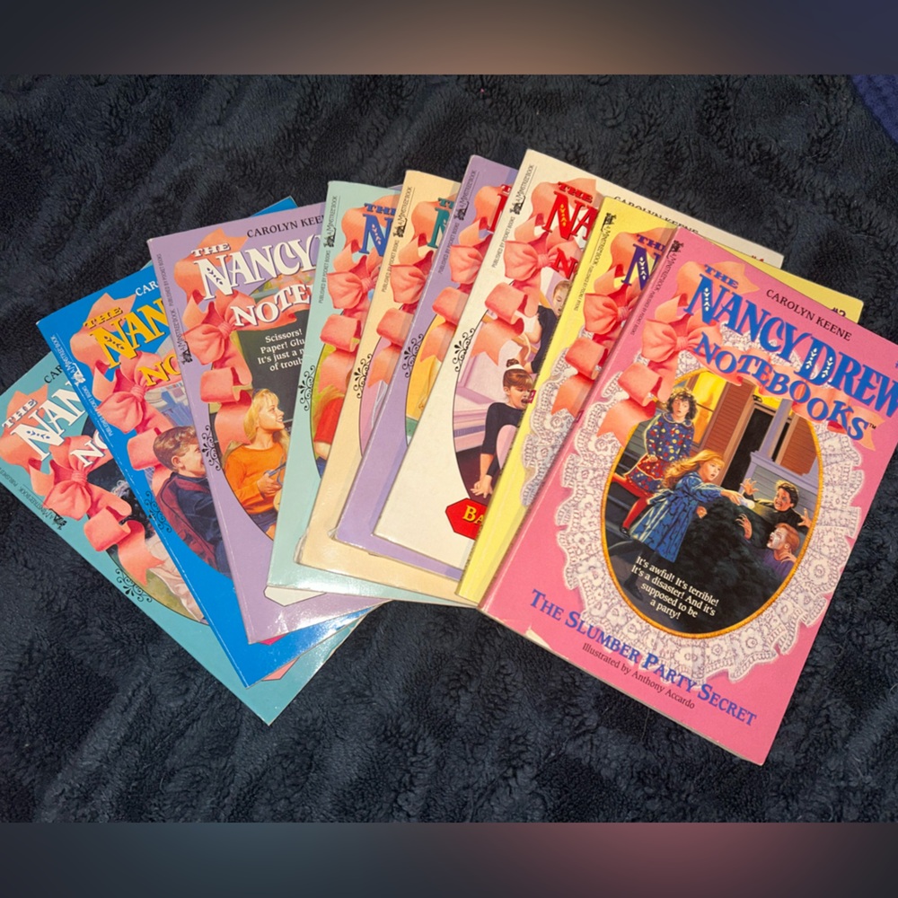 Nancy Drew Notesbooks lot of 9 books